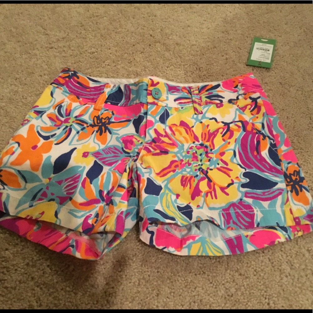 Lilly Pulitzer Callahan Shorts NWT 0 Besame Mucho